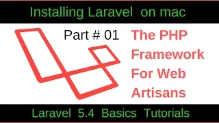 Laravel 5.4 Basic Tutorial-1 : How to install composer, laravel installer  and  laravel 5.4 on mac