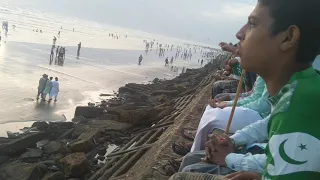 Karachi Sea view |Pakistan independence day 14 August