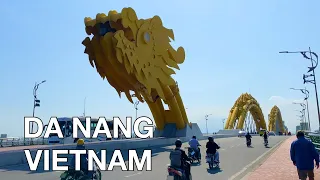 【🇻🇳 4K】Vietnam Da Nang City Tour - Dragon Bridge & Han River View at Sunset