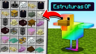 AS GALINHAS BOTAM OVOS COM ESTRUTURAS OP NO MINECRAFT