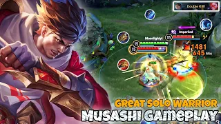 Musashi Clash Lane Pro Gameplay | Great Solo Warrior | Honor of Kings HOK KOG