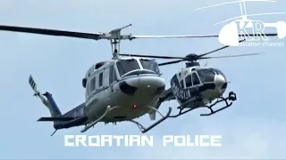 Bell 212 & EC-135 POLICE helicopters at Varaždin Airshow 2018