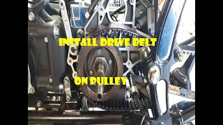 Install New Drive Belt On Pulley Harley Soft Tail