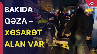 Bakıda piyadanı avtomobil vuraraq ağır vəziyyətə salıb - APA TV