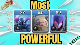 1 of the BEST th9 ground attack | Th9 attack strategy 2023 (Clash of Clans)