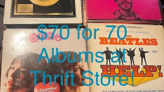 $70 got me 70 Albums! #vinylcommunity #vc #vinylfinds