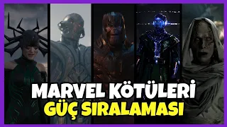 MARVEL EN GÜÇLÜ 10 KÖTÜSÜ - KÖTÜLERİN GÜÇ SIRALAMASI 2023 - MARVEL-VERSE