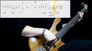 Johnny Rivers - Rockin Pneumonia & The Boogie Woogie Flu (Bass Cover) (Play Along Tabs In Video)