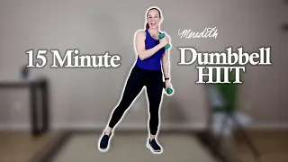 Senior Fitness 15 Minute Full Body Dumbbell Workout For Beginners "HIIT Style"