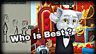 Tom The Singer VS Ricoanimatoins Who Is Best ? 🤣 Helikopter Helikopter Song 🎵 | Tom The Singer