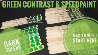 Color Compare: Dark Green SpeedPaint 2.0, Contrast, and Xpress Colors