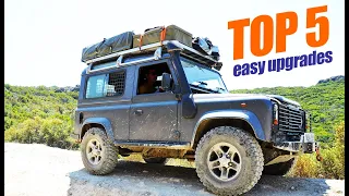TOP 5 EASY UPGRADES for your Land Rover Defender