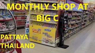 Shopping at Big C Pattaya Thailand How Much