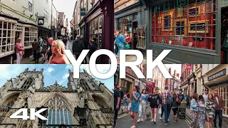 YORK CITY CENTRE WALK 4K VIRTUAL TOUR: SEP. 2020 ENGLAND YORK MINSTER, SHAMBLES, HARRY POTTER STORE