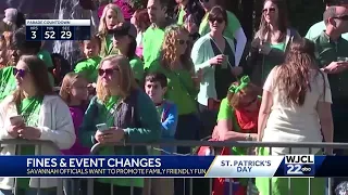 Rowdy behavior during Savannah St. Patrick's Day events could lead to heavy fines