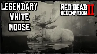 Red Dead Redemption 2 Legendary White Moose Hunting (Location, full mission) Легендарный белый лось