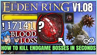 New 1.08 INSANE Bleed Build is Actually BROKEN OP - Rock Fist = MASSIVE Damage - Best Elden Ring!