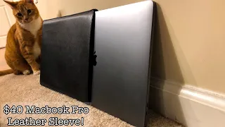 UPPERCASE SlimSleeve Premium Leather MacBook Pro 15 in Sleeve Unboxing & Review!