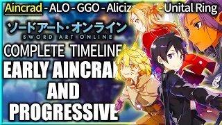 Early Aincrad & Progressive - Sword Art Online Complete Timeline (Part 1)