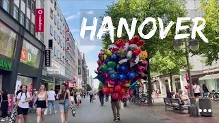 Walking in the Beautiful German City Hanover 🚶‍♀️|| Hannover City Walking Tour 🇩🇪