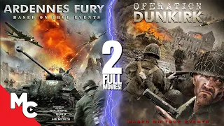 Ardennes Fury + Operation Dunkirk | 2 Full Movies | Action War WW2 | Double Feature
