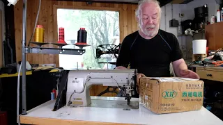 Changing motor on Pfaff sewing machine part 1 Unboxing the servo motor
