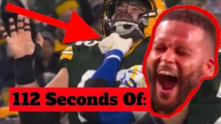 112 seconds of Aaron Donald getting mad | All career chokes, facemask grabs, etc. so far