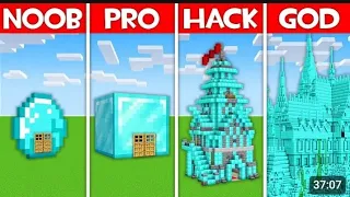 MINECRAFT- BUT BUILD CHALANGE NOOB vs PRO vs HACKER vs GOD #minecraft #build #trendingvideo