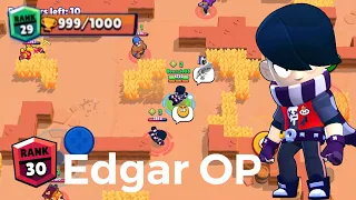 Brawl Stars: EDGAR Solo Showdown+ (Rank 30 Gameplay)