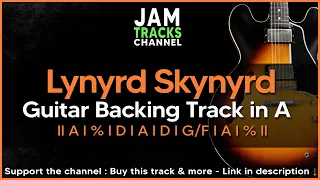 Lynyrd Skynyrd Southern Rock Guitar Backing Track in A