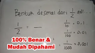 Bentuk Pecahan Desimal Dari 1/2 Adalah