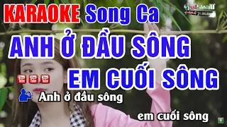 Anh Ở Đầu Sông Em Cuối Sông Karaoke Song Ca | Nhạc Sống Thanh Ngân