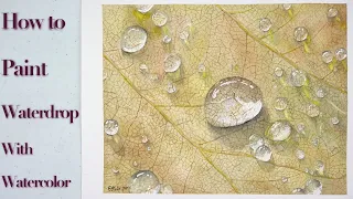 How to paint waterdrop with watercolor | Vieu