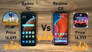 Redmi 9C vs Realme C11 | Gaming | PUBG | Asphalt 9 | Heat Test