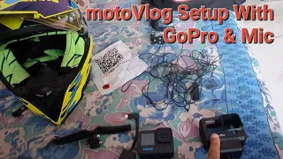 How to mount GoPro/Action Camera on Helmet With Mic and Go Pro Case | Testing | Motovlogging Setup