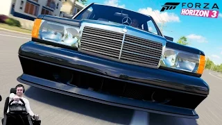 Чемпионат Немецких авто на легендарном Mercedes-Benz 190E - Forza Horizon 3 на руле Logitech G920