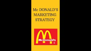 MC Donald's Marketing strategy for success #mcdonalds #casestudy #mba #strategy #success #marketing