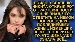 Он не знал, что ответить на немой вопрос побледневшей жены, она узнала всё...