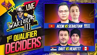 WARLORDS  3 QUALIFIER ONE - ACCM vs Sebastian | DauT vs Hearttt