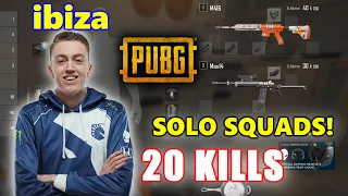 Team Liquid ibiza - 20 KILLS - SOLO SQUADS! - M416 + Mini14 - Archive Games - PUBG
