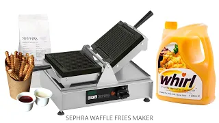 Sephra Commercial Waffle Fries Maker