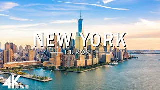 FLYING OVER NEW YORK (4K UHD) - Relaxing Music Along With Beautiful Nature Videos - 4K Video HD