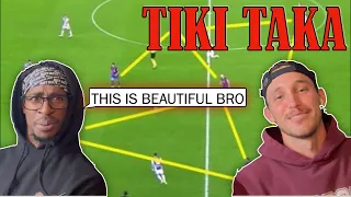 AMERICANS REACT TO TIKI TAKA! | ITS LIKE THE TRIANGLE OFFENSE | WOODROW REACTS X DLS