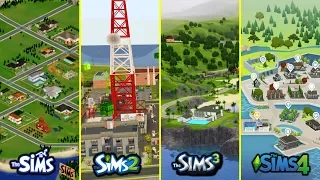 Evolution of WORLDS in The Sims Series