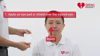 Applying an Eye Bandage