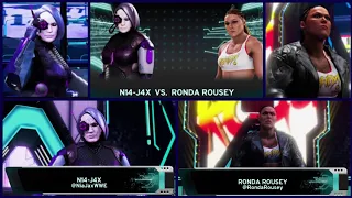 WWE 2K20 N14-J4X (Nia Jax) VS Ronda Rousey