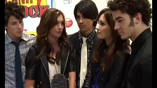 The Jonas Brothers, Demi Lovato and Alyson Stoner interview at Camp Rock premiere