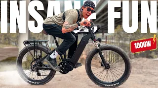 1000W MOD BLACK Electric Bike Review: Best eMTB 2024? Hill Climb & Speed Test