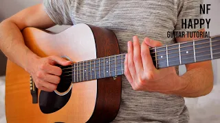 NF - HAPPY EASY Guitar Tutorial With Chords / Lyrics