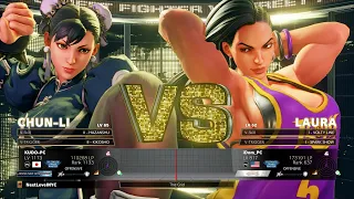 SFV Champion Edition 🔥 Kudo (Chun-Li) Vs iDom (Laura) 🔥 Online Match's 11-17-2022